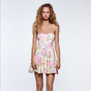 Floral corset style dress